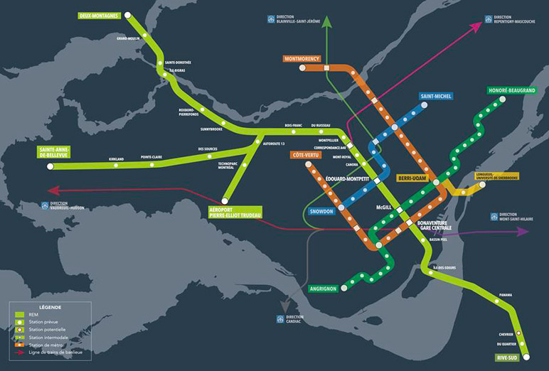 In 2016, the light rail project of the CDPQ Infra is planning a station in the Technoparc de Montréal and infrastructure work begins in the Éco-campus Hubert Reeves.